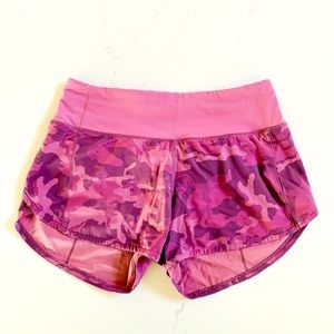 Lululemon Speed Short Tall in Purple Camo